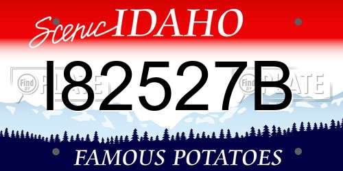 I82527B Idaho License Plate