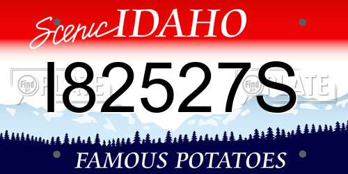 I82527S Idaho License Plate