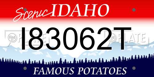 I83062T Idaho License Plate