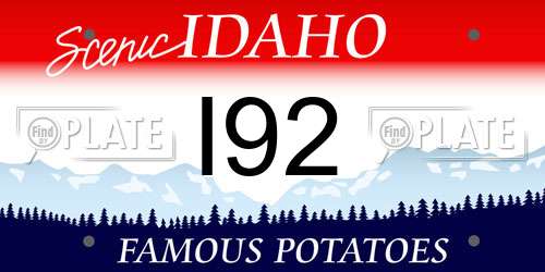 I92 Idaho License Plate