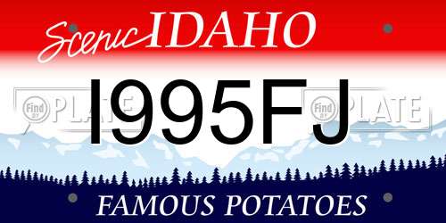 I995FJ Idaho License Plate
