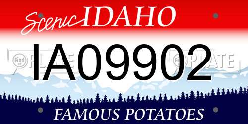 IA09902 Idaho License Plate
