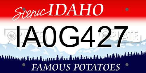 IA0G427 Idaho License Plate