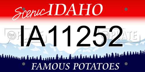 IA11252 Idaho License Plate