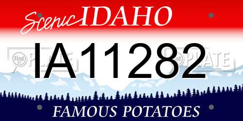 IA11282 Idaho License Plate