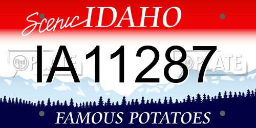 IA11287 Idaho License Plate