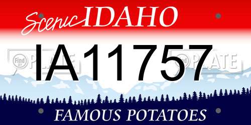 IA11757 Idaho License Plate