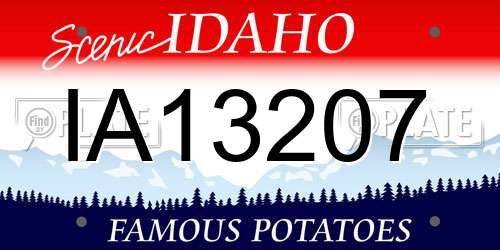 IA13207 Idaho License Plate