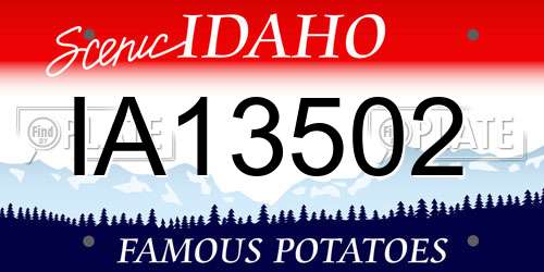 IA13502 Idaho License Plate