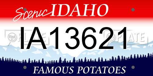 IA13621 Idaho License Plate