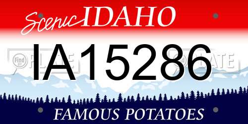 IA15286 Idaho License Plate