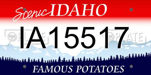 IA15517 Idaho License Plate