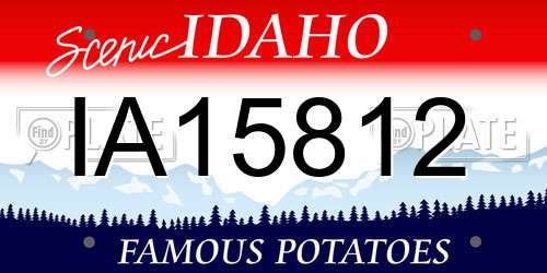 IA15812 Idaho License Plate