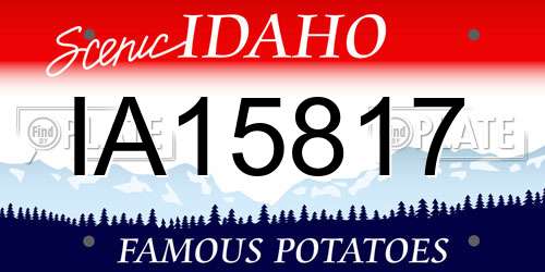 IA15817 Idaho License Plate