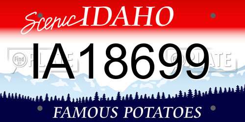 IA18699 Idaho License Plate
