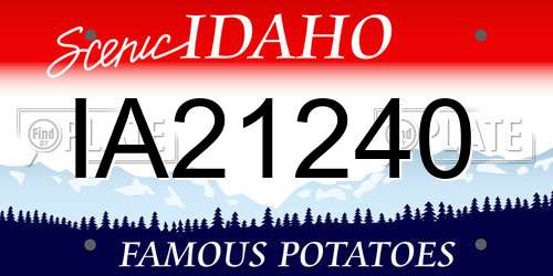 IA21240 Idaho License Plate