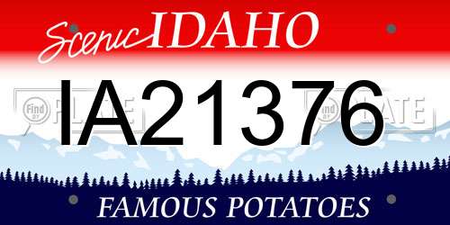 IA21376 Idaho License Plate