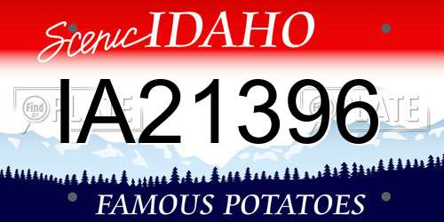 IA21396 Idaho License Plate
