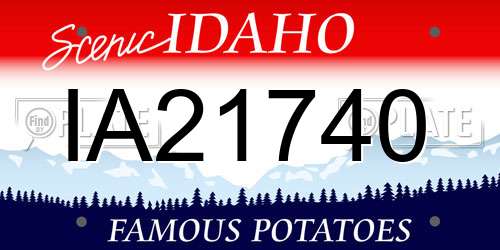 IA21740 Idaho License Plate