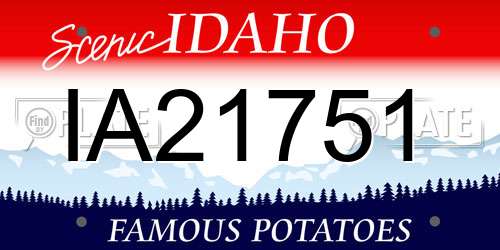 IA21751 Idaho License Plate