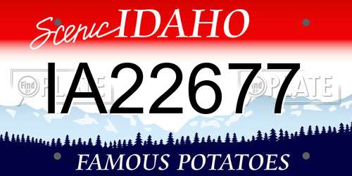 IA22677 Idaho License Plate