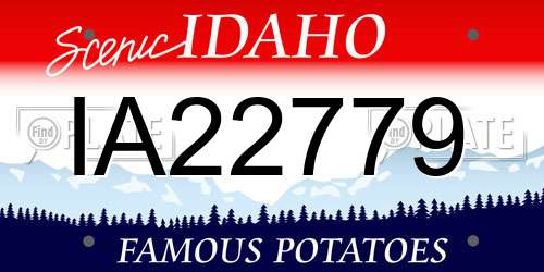 IA22779 Idaho License Plate