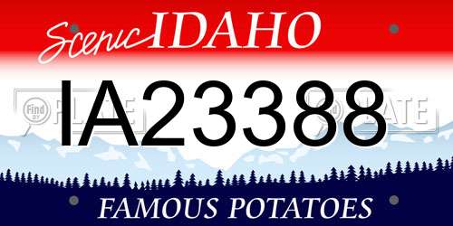 IA23388 Idaho License Plate