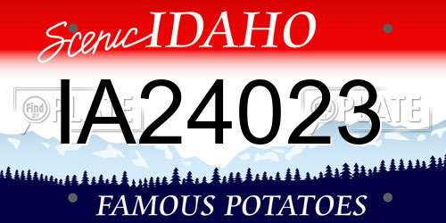 IA24023 Idaho License Plate