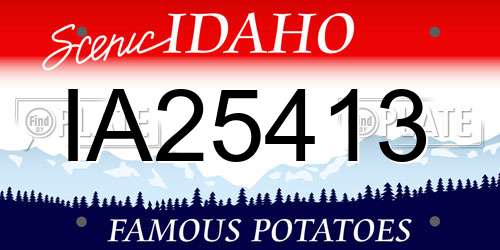 IA25413 Idaho License Plate