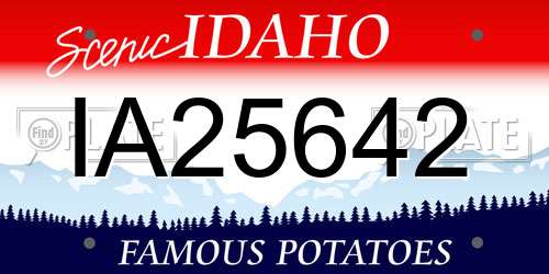 IA25642 Idaho License Plate