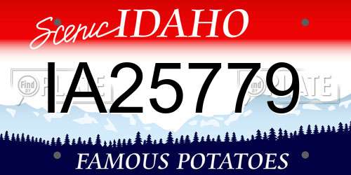 IA25779 Idaho License Plate