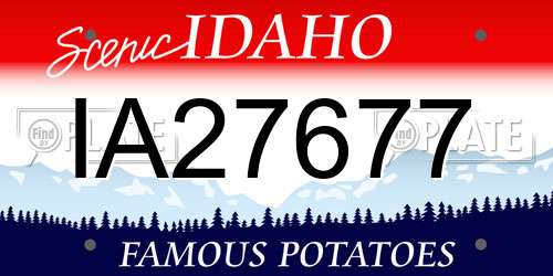 IA27677 Idaho License Plate