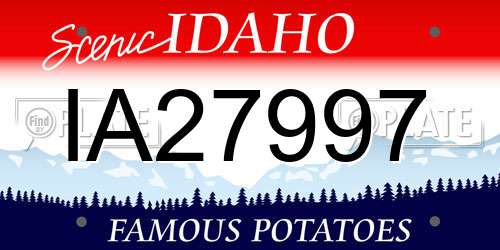IA27997 Idaho License Plate