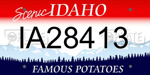IA28413 Idaho License Plate