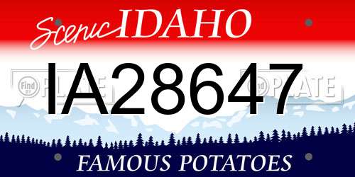 IA28647 Idaho License Plate