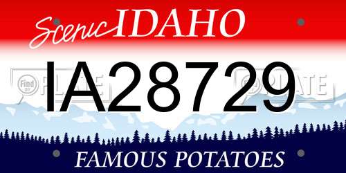 IA28729 Idaho License Plate