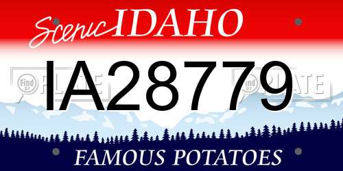 IA28779 Idaho License Plate