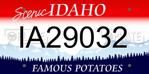 IA29032 Idaho License Plate