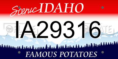 IA29316 Idaho License Plate