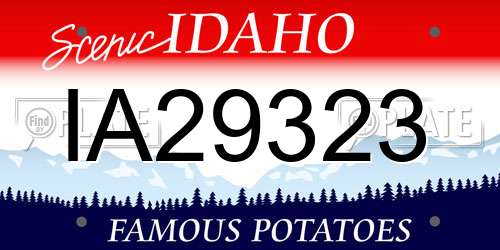 IA29323 Idaho License Plate