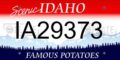 IA29373 Idaho License Plate