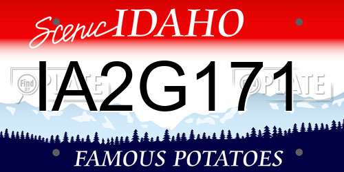 IA2G171 Idaho License Plate