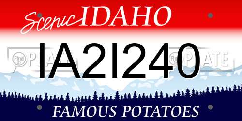 IA2I240 Idaho License Plate