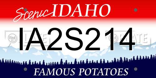 IA2S214 Idaho License Plate