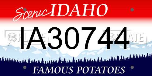 IA30744 Idaho License Plate