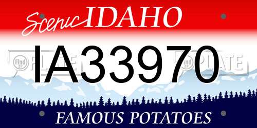 IA33970 Idaho License Plate