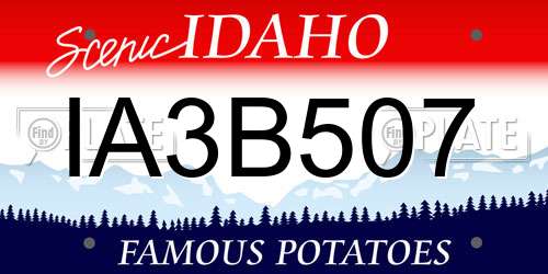 IA3B507 Idaho License Plate