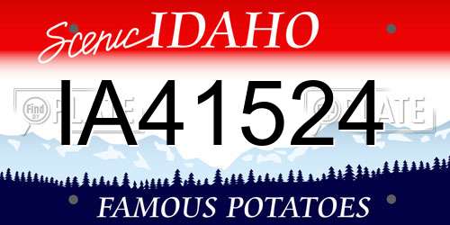 IA41524 Idaho License Plate