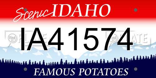 IA41574 Idaho License Plate