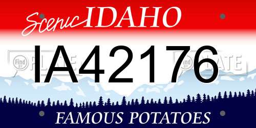 IA42176 Idaho License Plate
